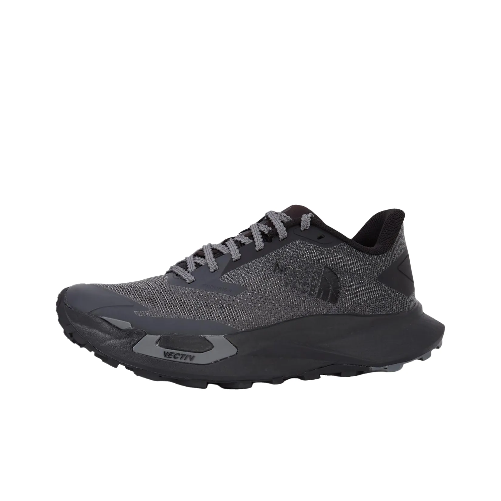 THE NORTH FACE Vectiv Enduris Противоскользящие Устойчивые к истиранию Низкие Кроссовки для бега по пересеченной местности Мужские Черные