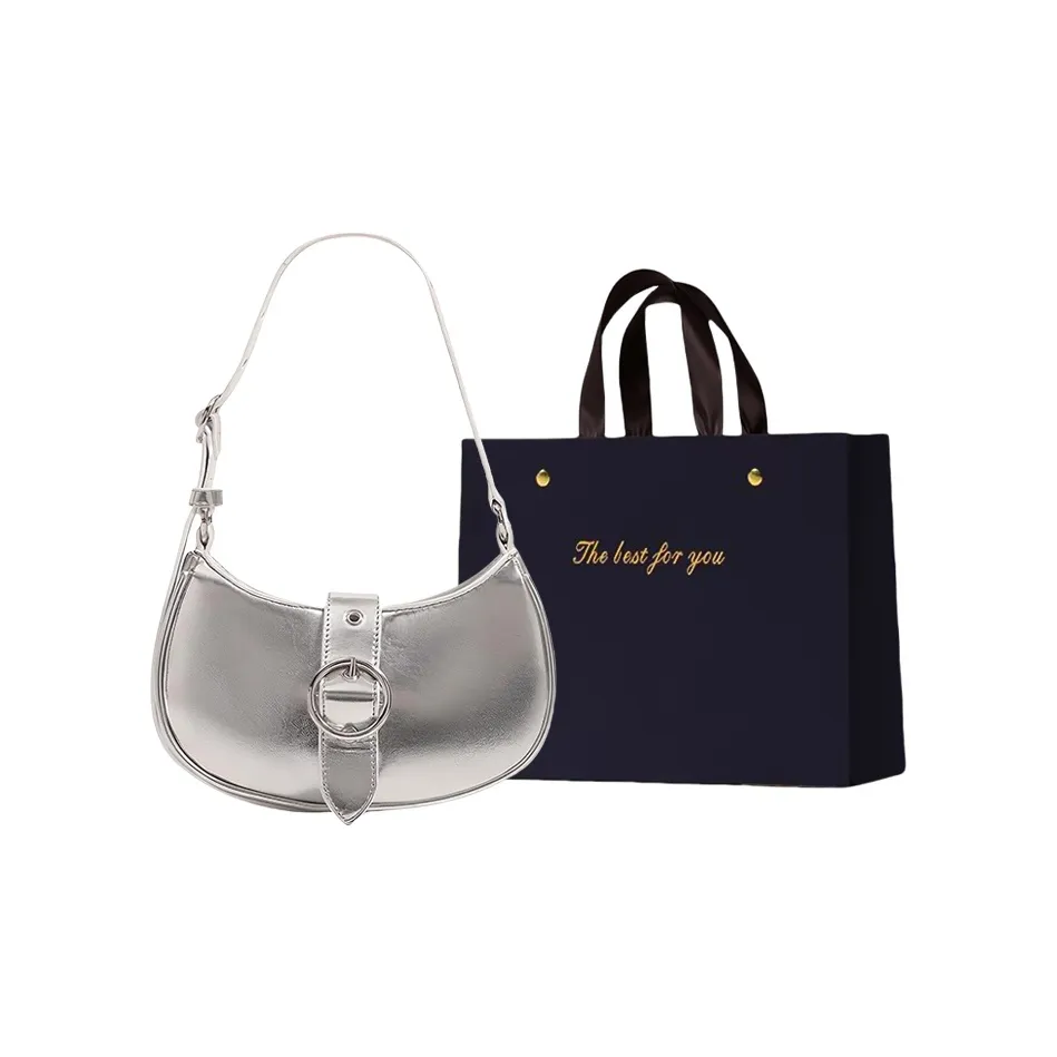 ZUONU Сумка через плечо из искусственной кожи женская черная серебристая