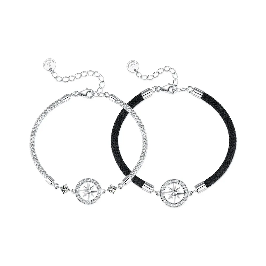 P&N S925 Silver Bracelets Unisex