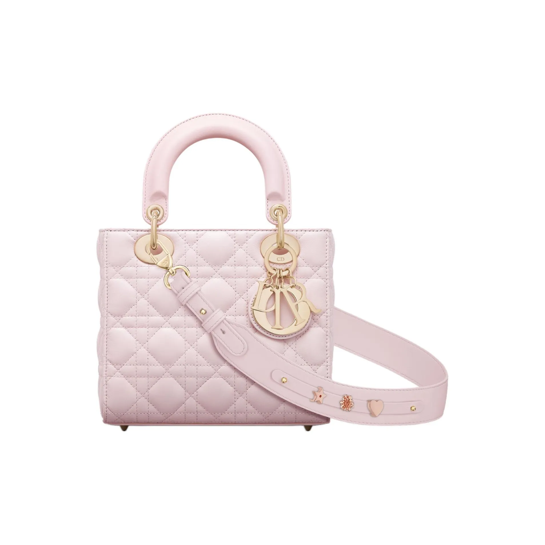 DIOR Lady Dior My ABCDior Sheepskin Tote Bag, Shopping Bag, Shoulder Bag, Crossbody Bag, Handbag Trumpets Women's Pink