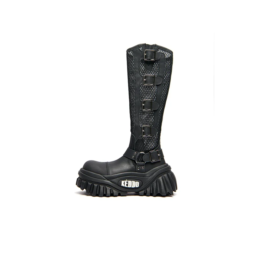 KEDDO Клавиатурные обувь Колено Высокие сапоги Женские