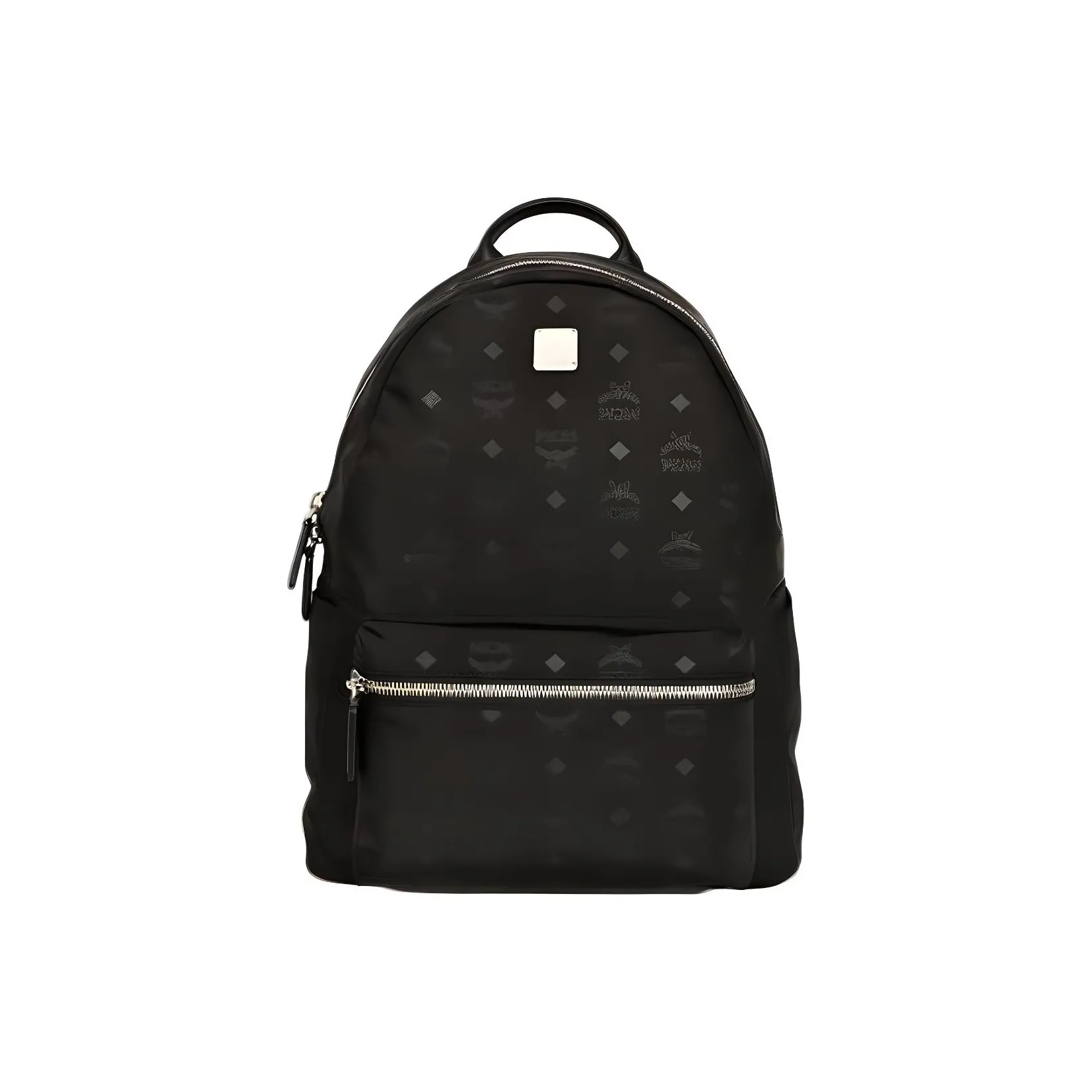 MCM Stark Classic Backpack Monogram Black