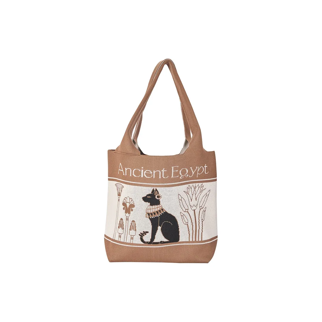 The British Museum High Elastic Line Shoulder Bag Regular Women's Cute Cat Design
