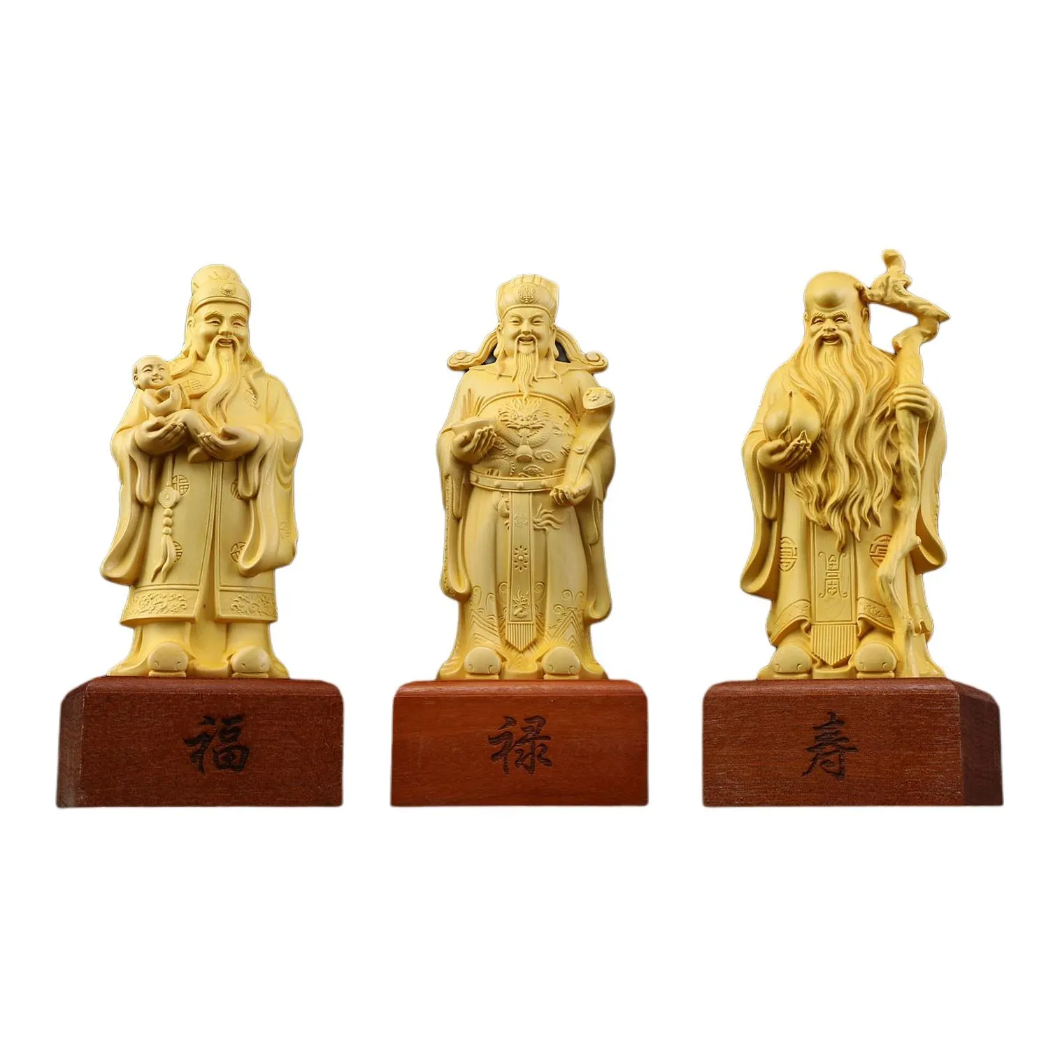 Finger Carpenter Boxwood Wooden Ornaments Unisex