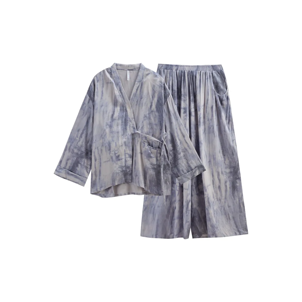 Same Language Пижамный комплект Женские Бумага Белый · Чернила Синий