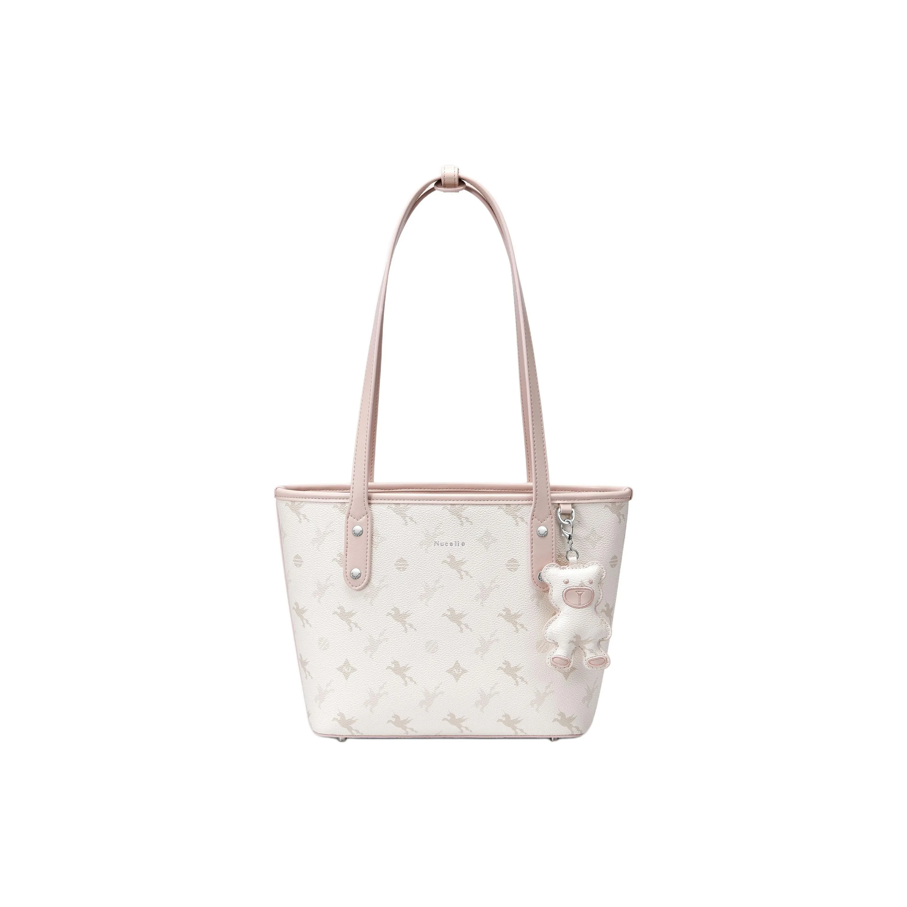 NUCELLE PVC Одно плечо Сумка Маленькая Женская Персиково-розовая