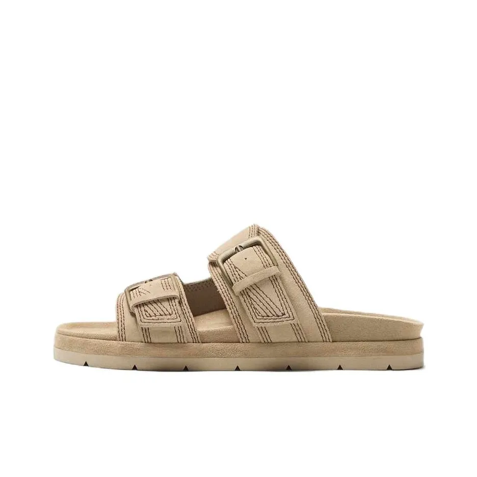 ZARA Slide Slippers Men's Sandy Brown
