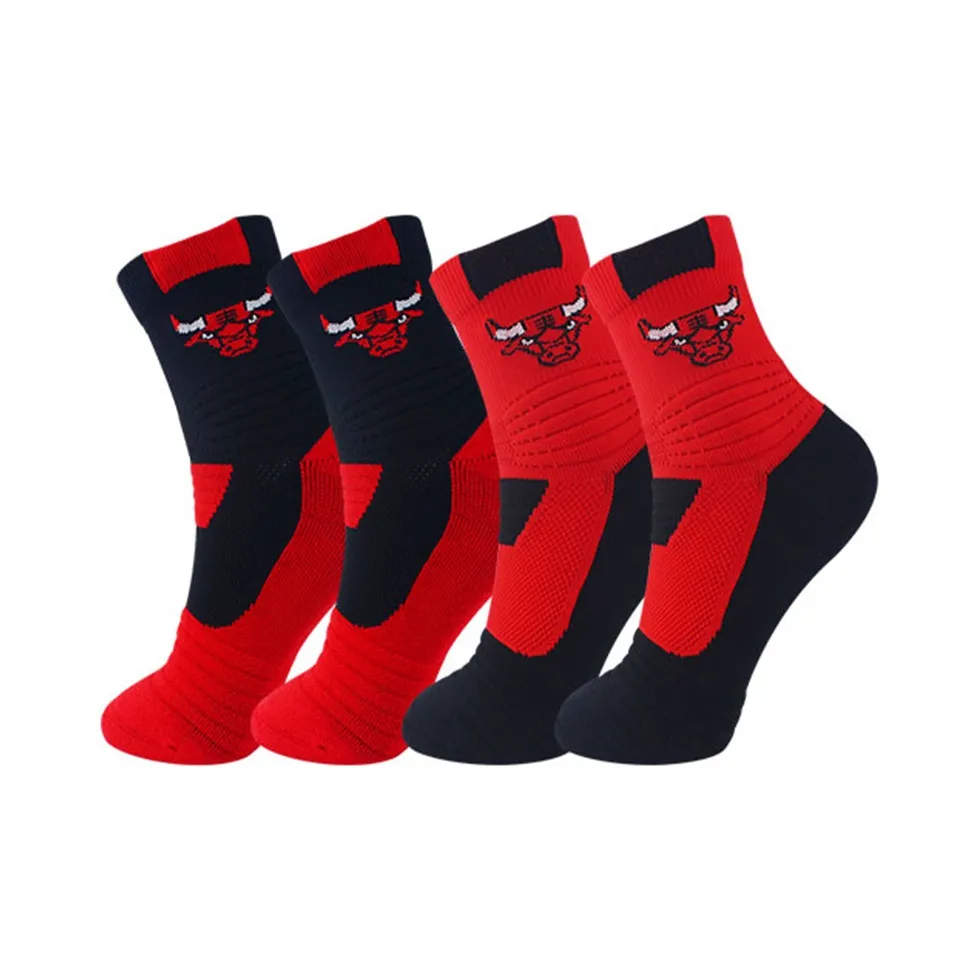 NBA Chicago Bulls Баскетбольные носки Мужские упаковка из 4 пар