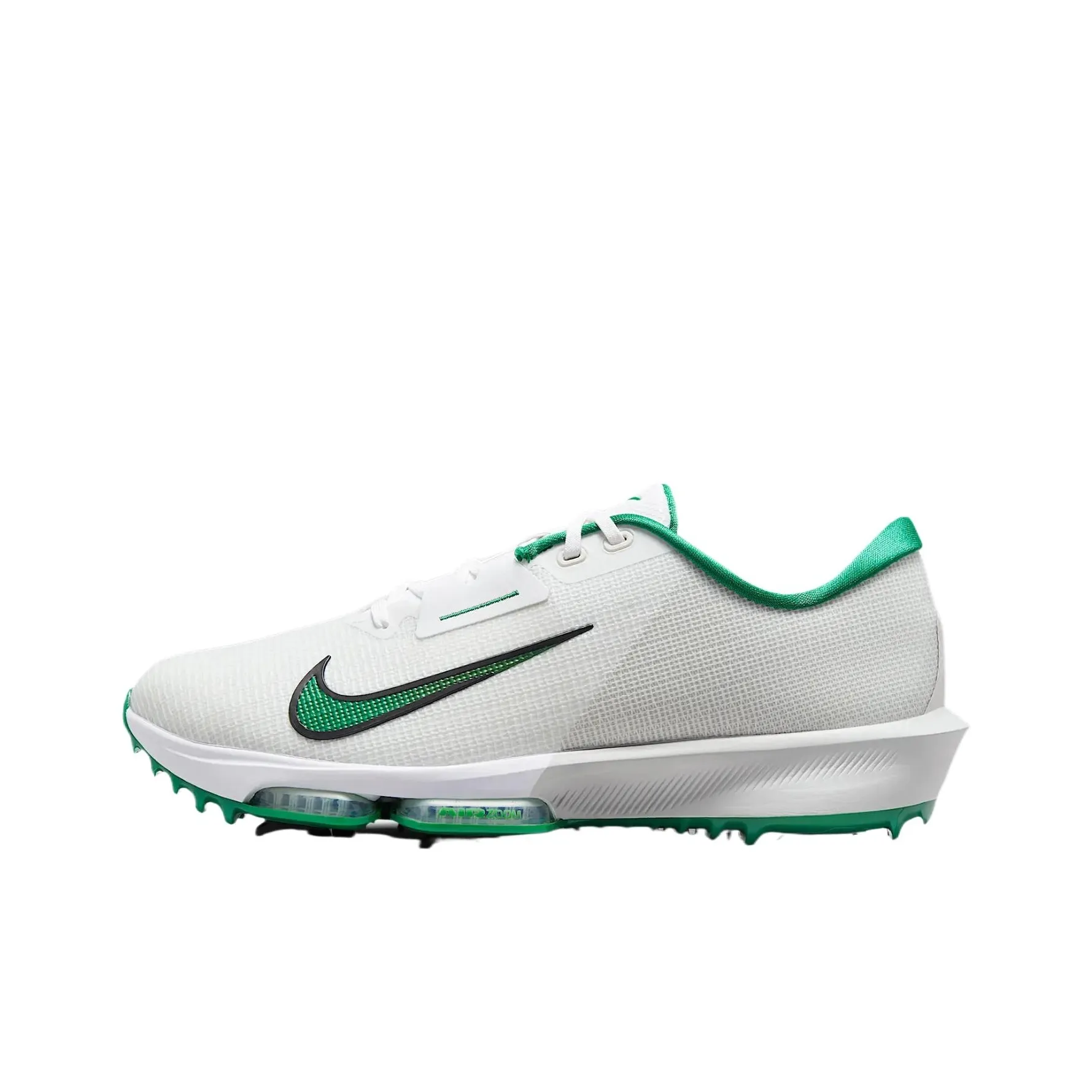 NIKE INFINITY Tour 2 Устойчивая к истиранию Низкая Обувь для гольфа Унисекс Белый Зеленый