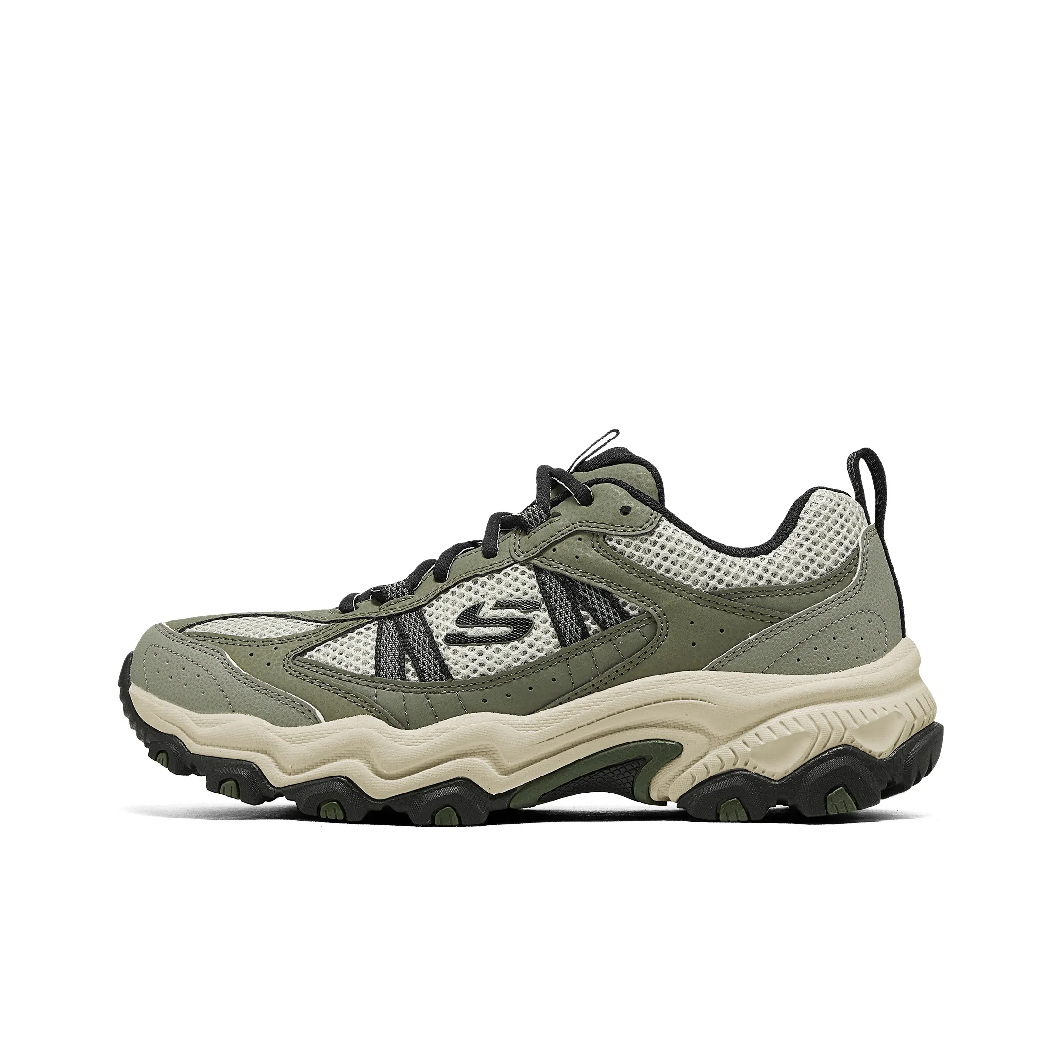 Skechers Breathable And Wear resistant Low Top Hiking Shoes Men's Green