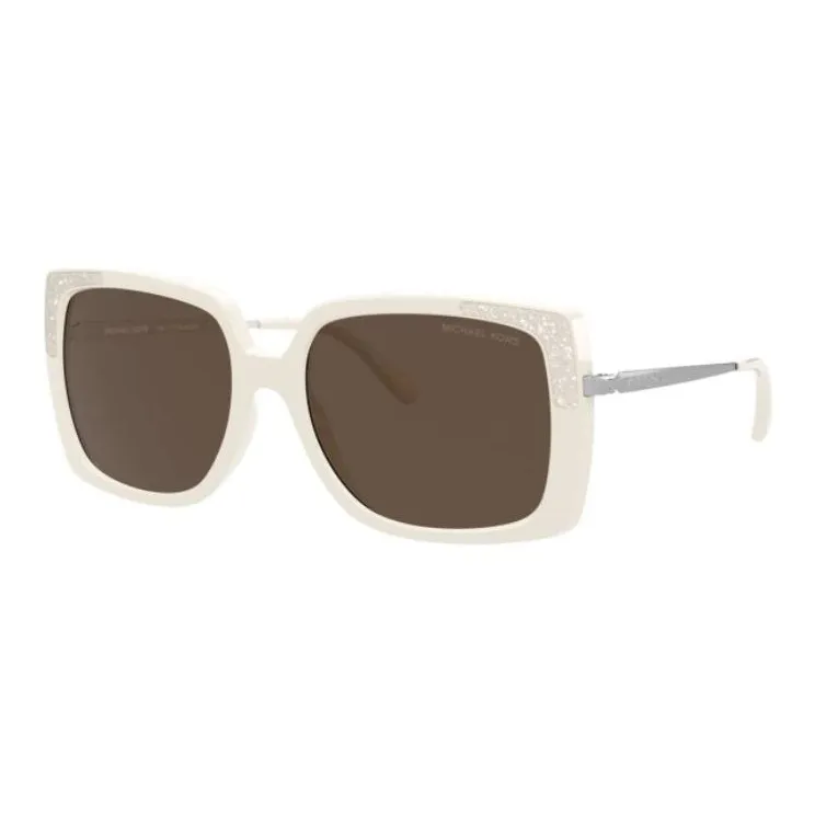 MICHAEL KORS Plastic Rectangular Frozen sunglasses Women's White