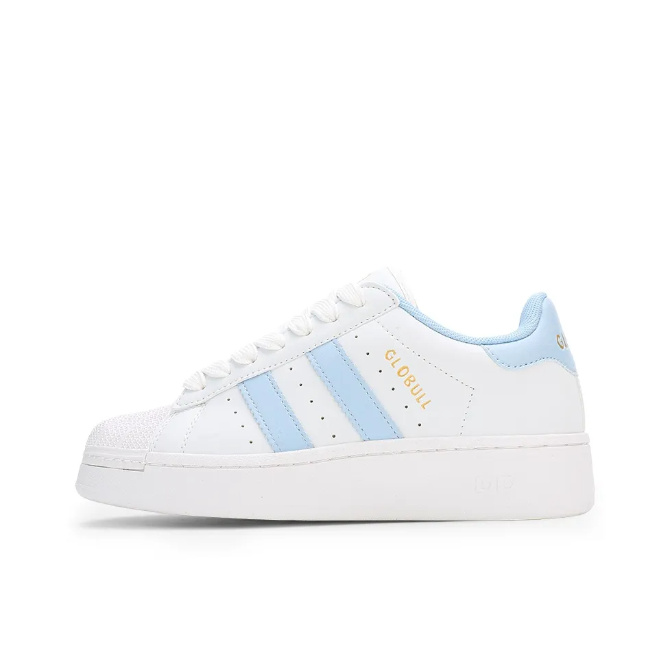 GLO BULL Скейтборд Кроссовки Низкие Бело-Синие Унисекс