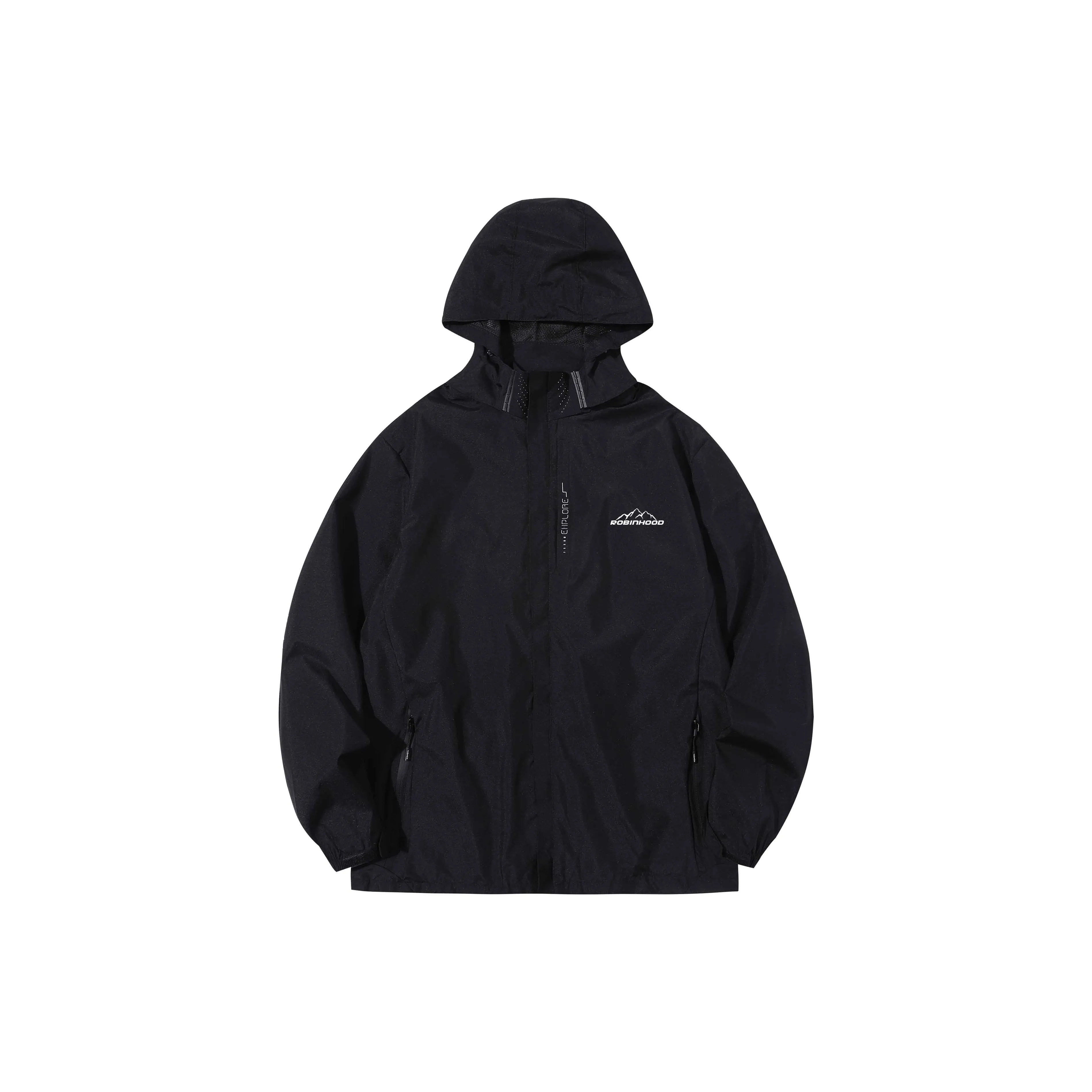 ROBINHOOD Водонепроницаемый и Ветрозащитный Ветровка Унисекс Черный