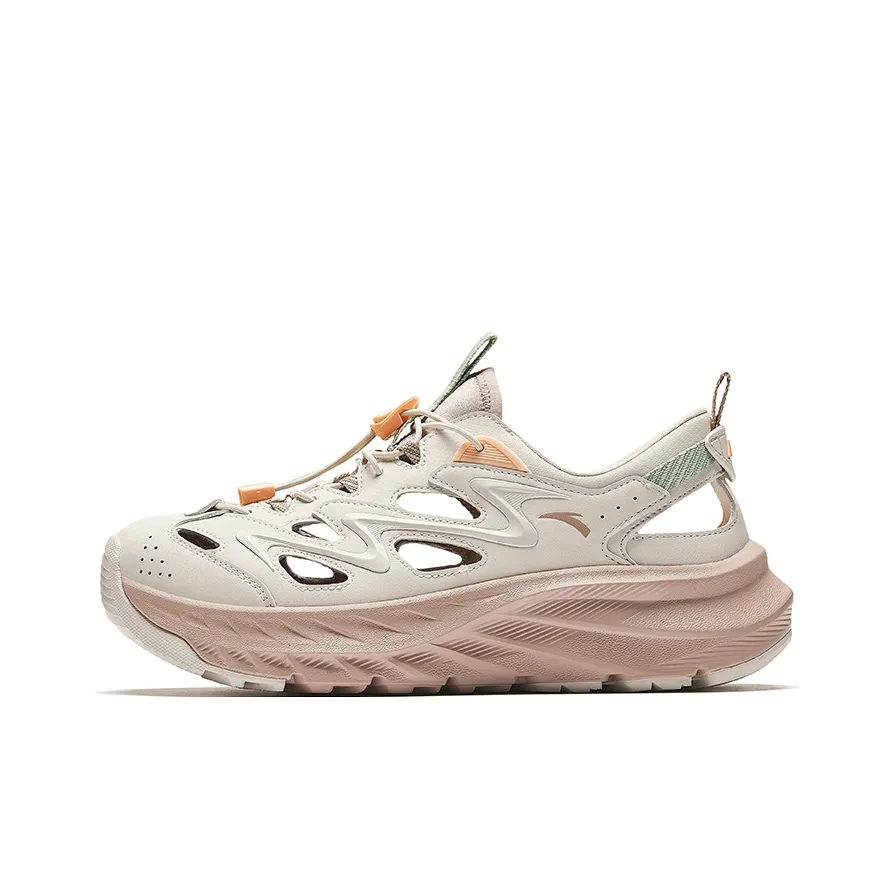 ANTA Противоскользящая Дышащая Устойчивая к Износу Обувь для Пеших Путешествий Женская Серый Розовый