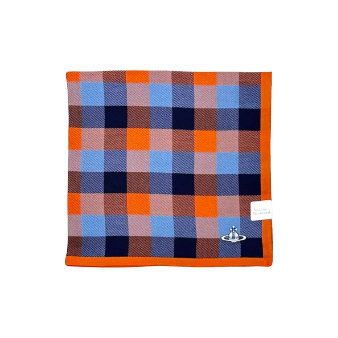 Vivienne Westwood Хлопковые шелковые шарфы унисекс оранжевые