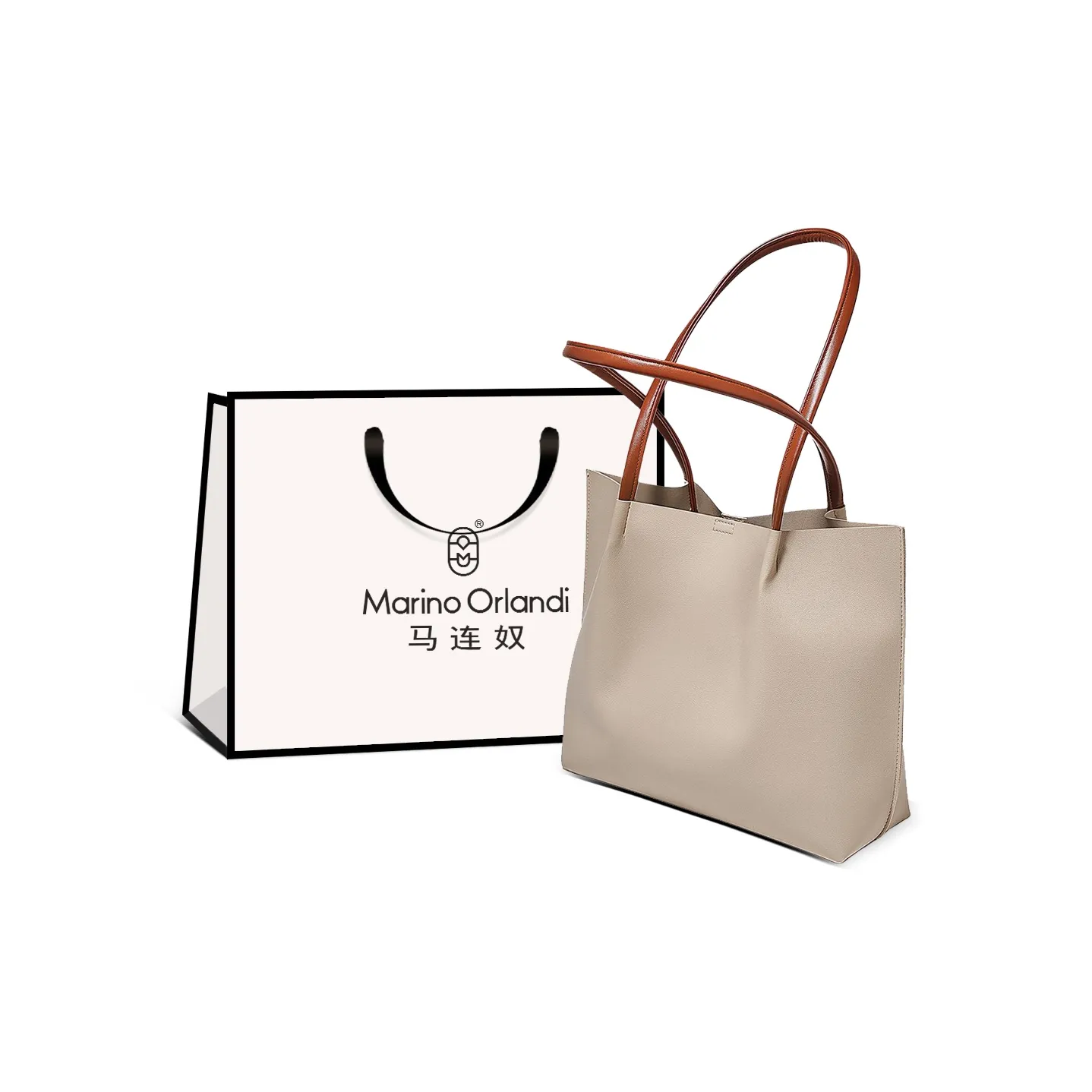 MARINO ORLANDI Сумка Tote из синтетической кожи сумка через плечо большая женская черная хаки