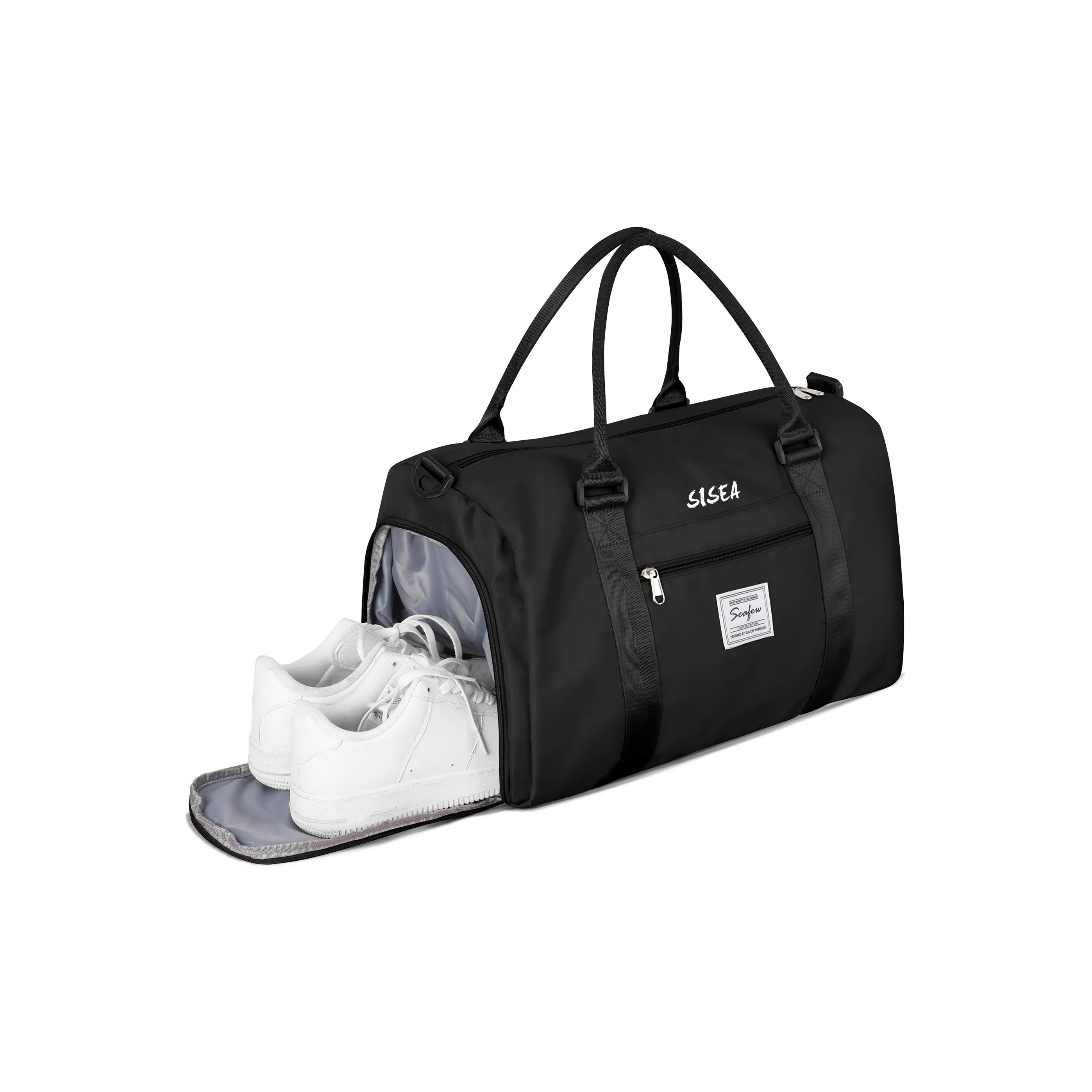 Sisea Ткань Путешественная Сумка Сумка через плечо Сумка на одно плечо Сумка для рук Большая Унисекс Многоцветная