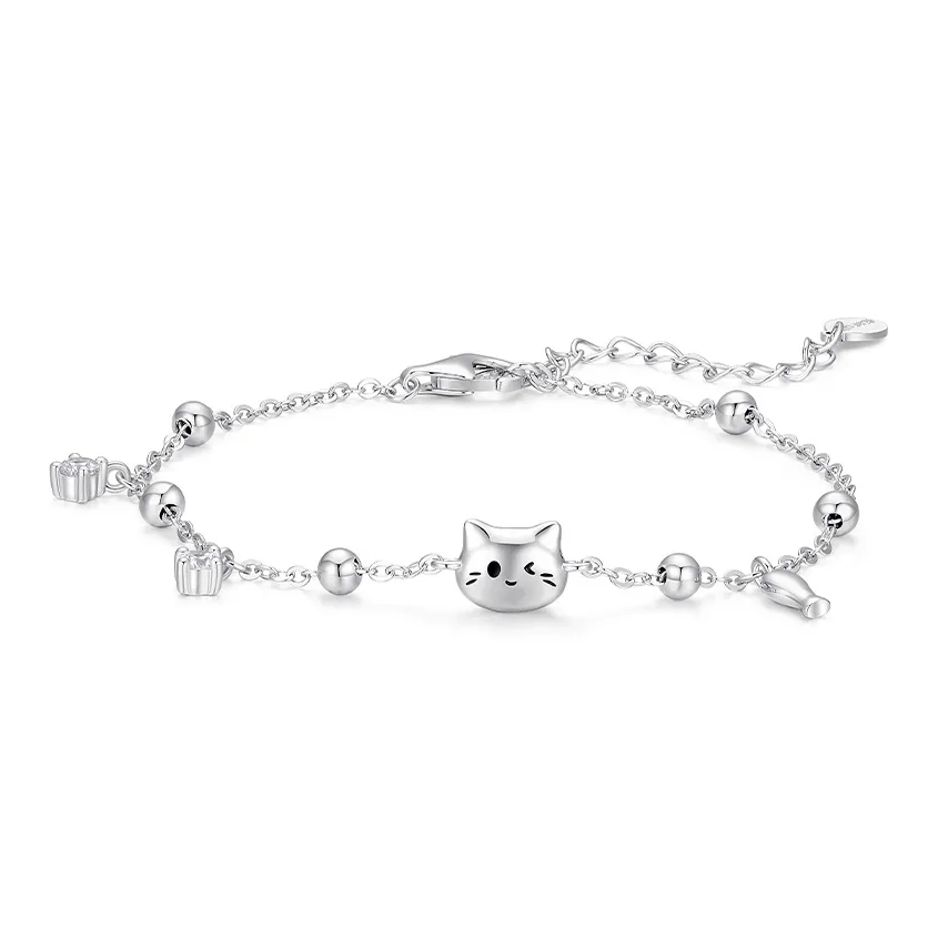 KADER 925 Sterling Silver Bracelets Women's Silver Box