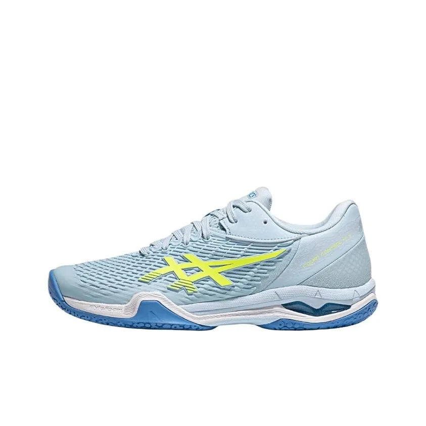 Asics Court Control FF 3 Low Top Badminton Shoes Women's Light Blue