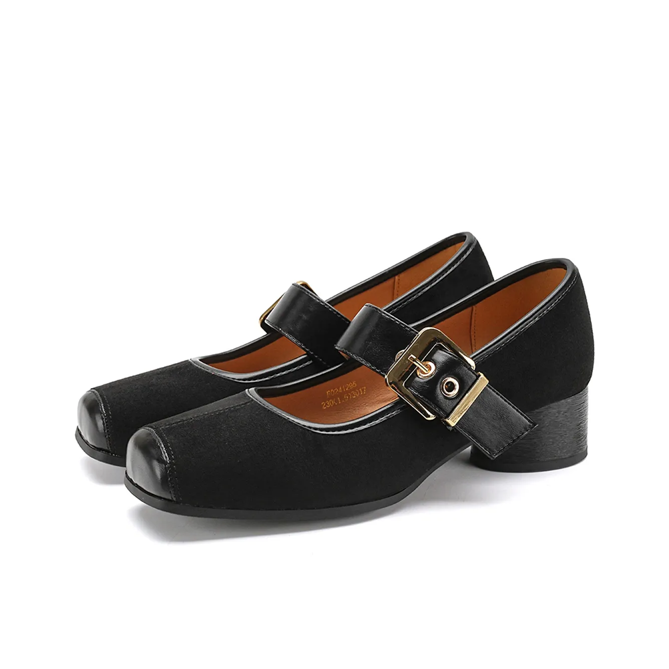 FOXER Грубый каблук Мэри Джейн Женские туфли