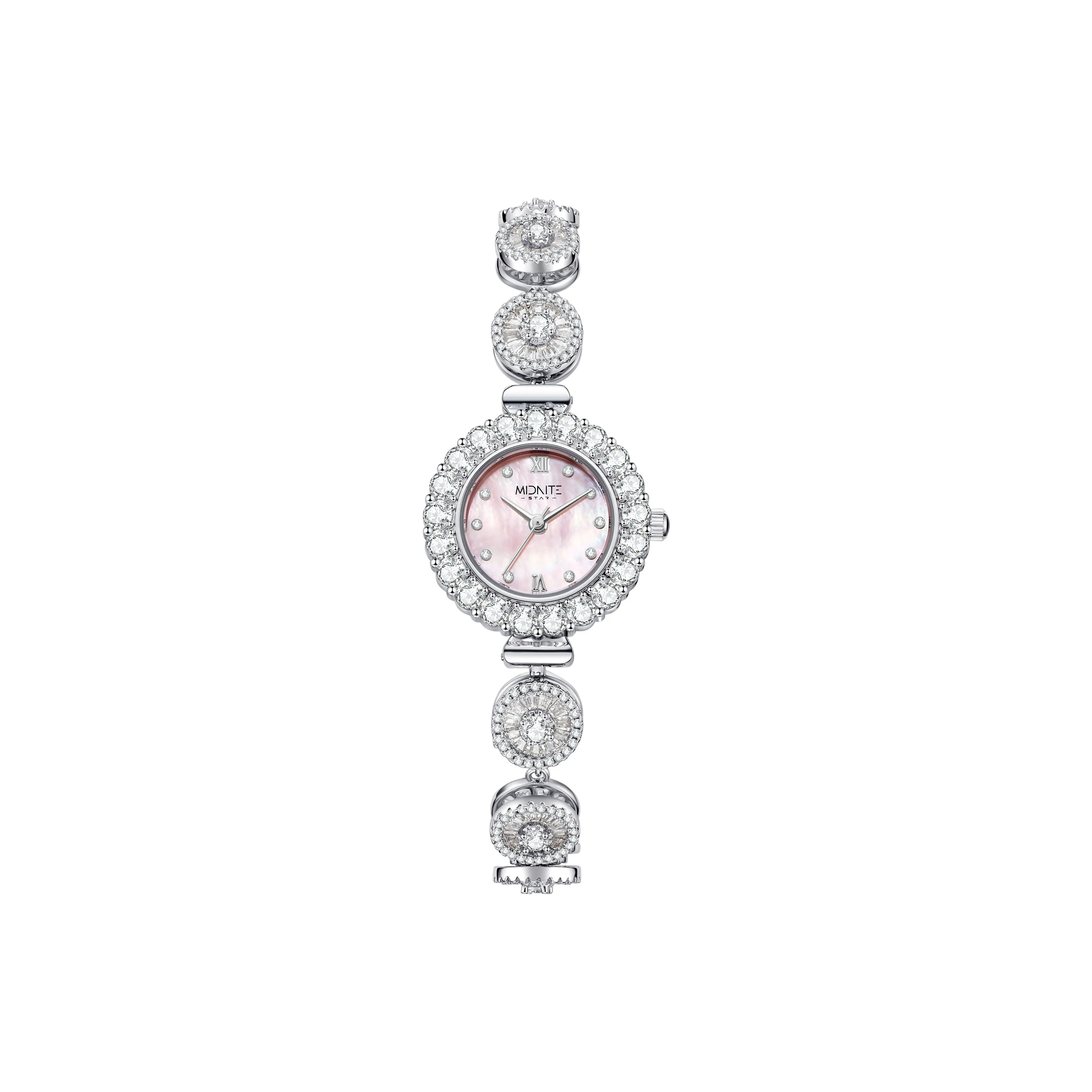 Midnite Star Кварцевый механизм сплав ремешок женские часы жемчужная раковина цвет циферблат часов