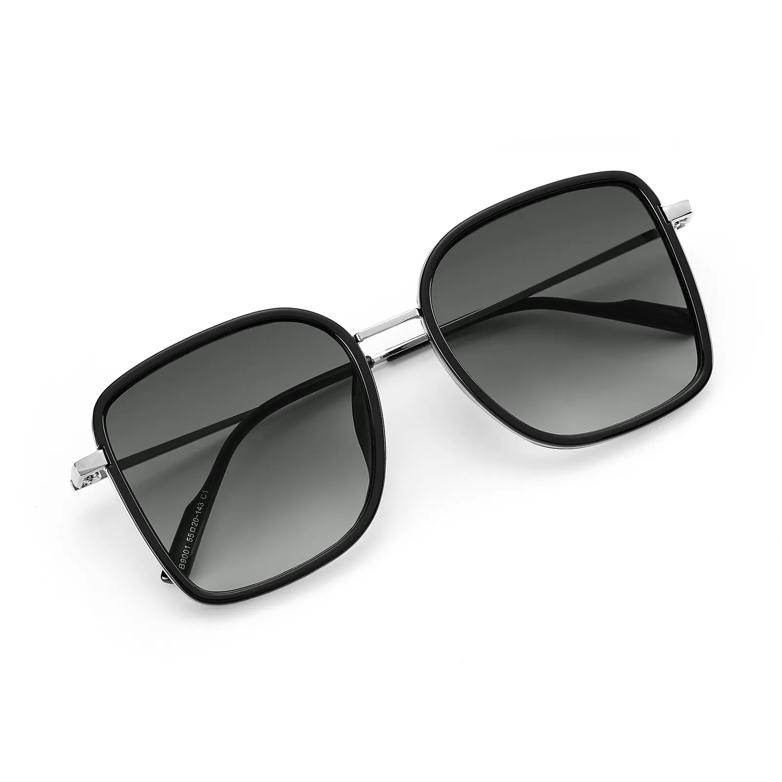 CLARKIA FLOWER Stainless Steel PC Square Sunglasses Unisex