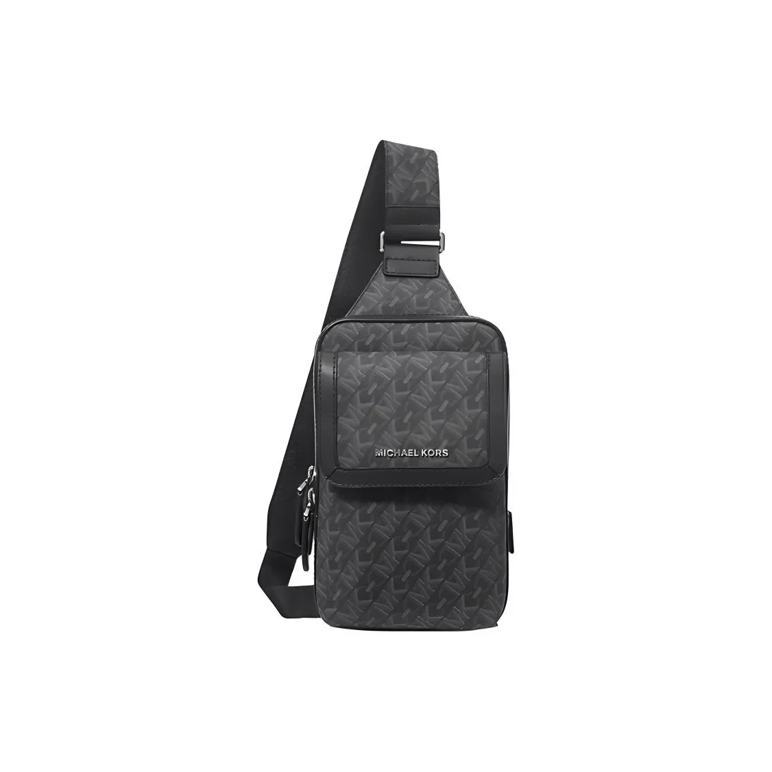 MICHAEL KORS Hudson Canvas Sling Bag Men's Black