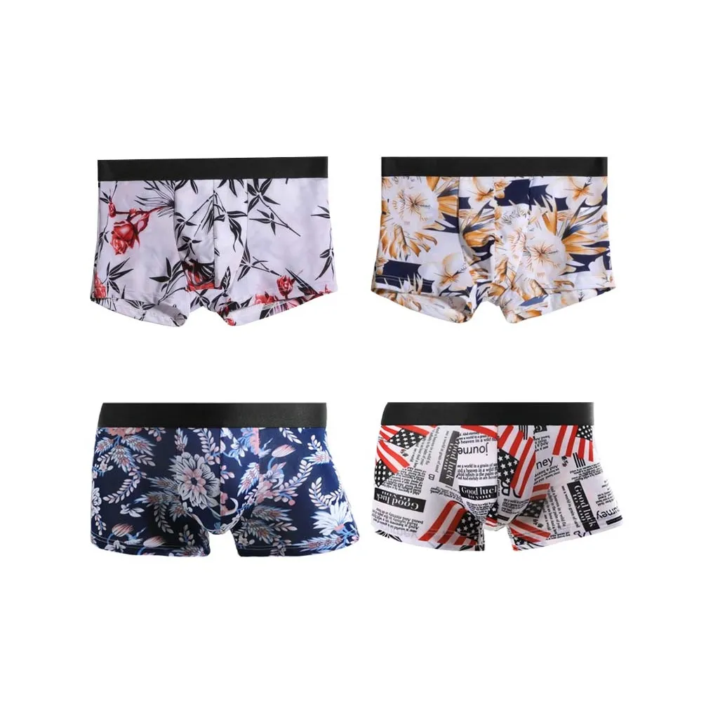 Cotton Gene Боксеры Мужские 4 Пачки Смешанные Цвета