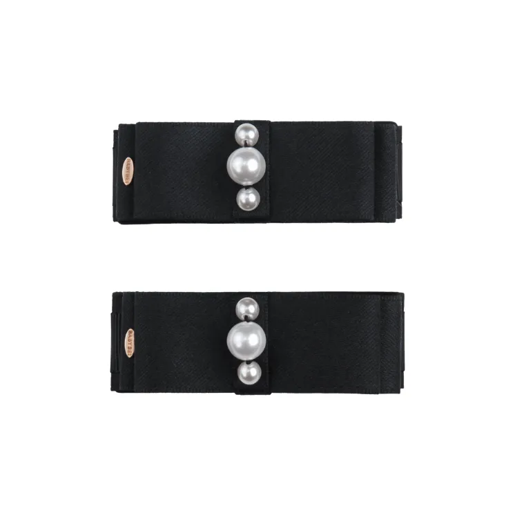 BABYBEI Fabric High-Light Pearl Hair Clips Women's