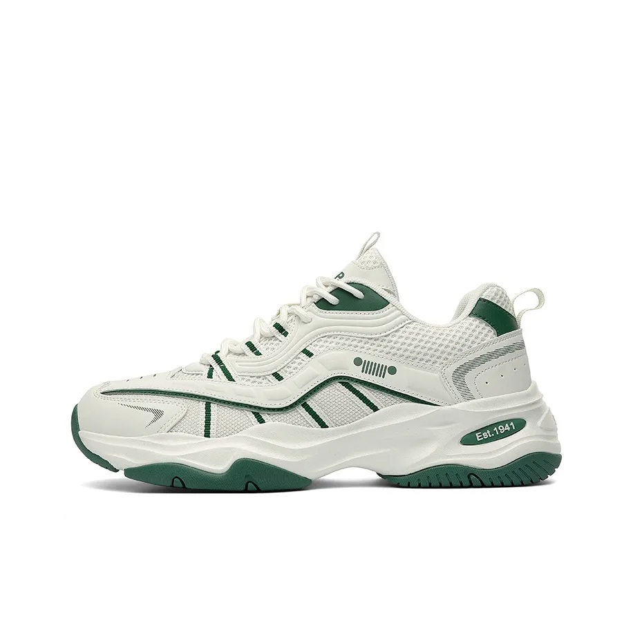 JEEP SPIRIT Classic And Versatile Trendy Low Top Casual Shoes Men's Shuffleboard White
