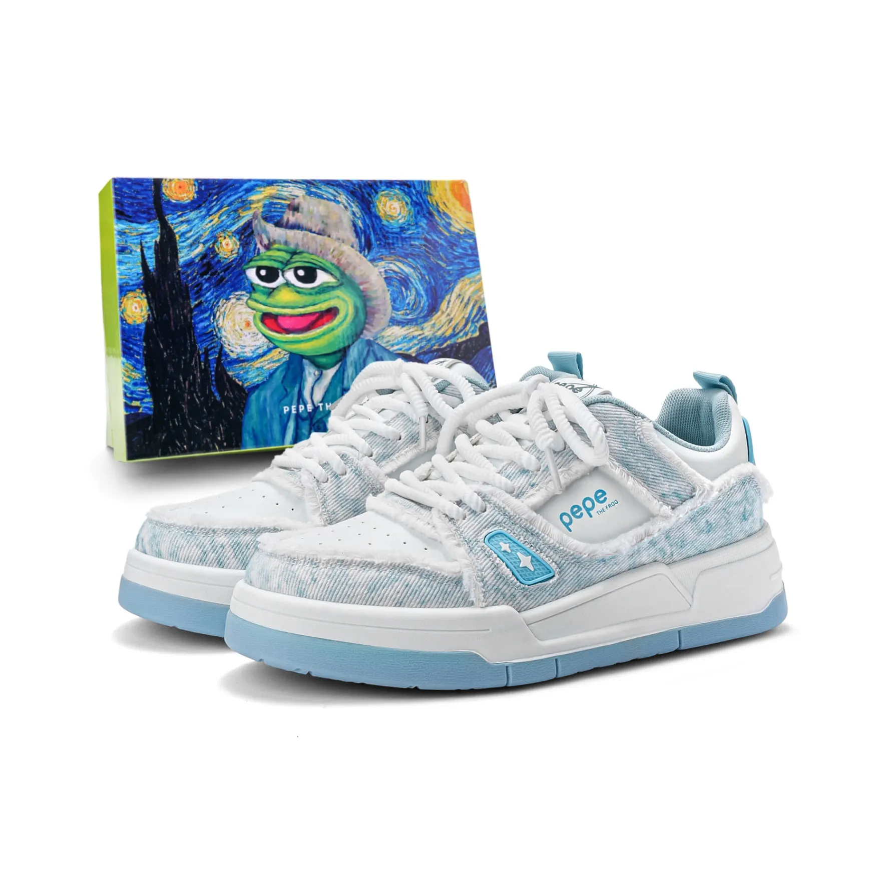 Pepe The Frog Низкие Кроссовки для Скейтбординга Унисекс