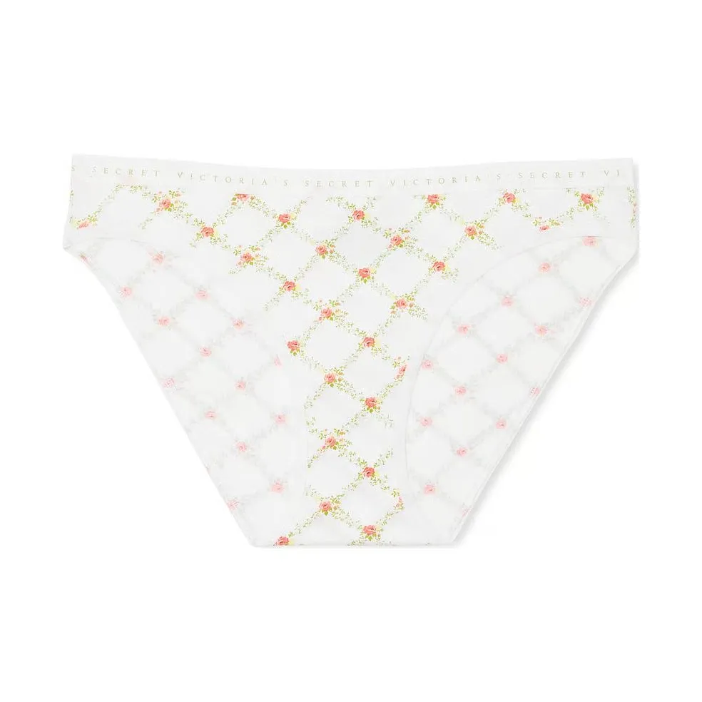 Victoria's Secret Женское нижнее белье 1 упаковка белый клетчатый