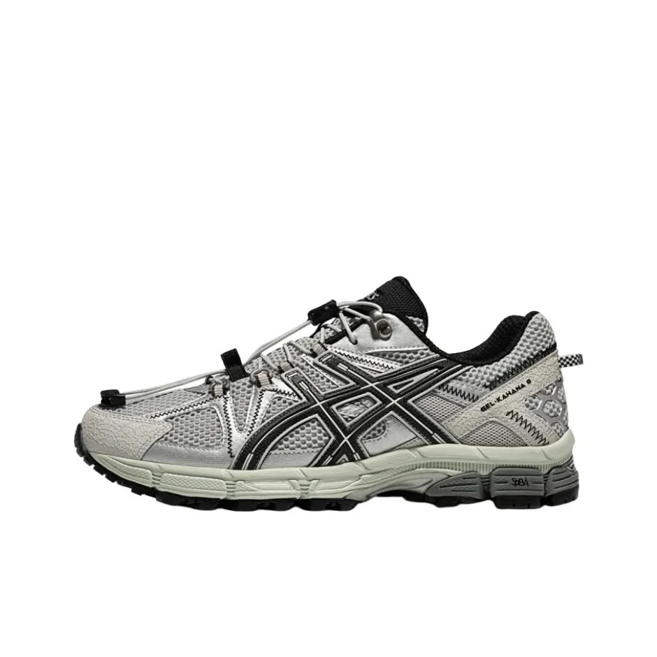 Asics Gel Kahana 8 FL Устойчивый к истиранию Дышащие Низкие Кроссовки для Бега Мужские Серый Черный