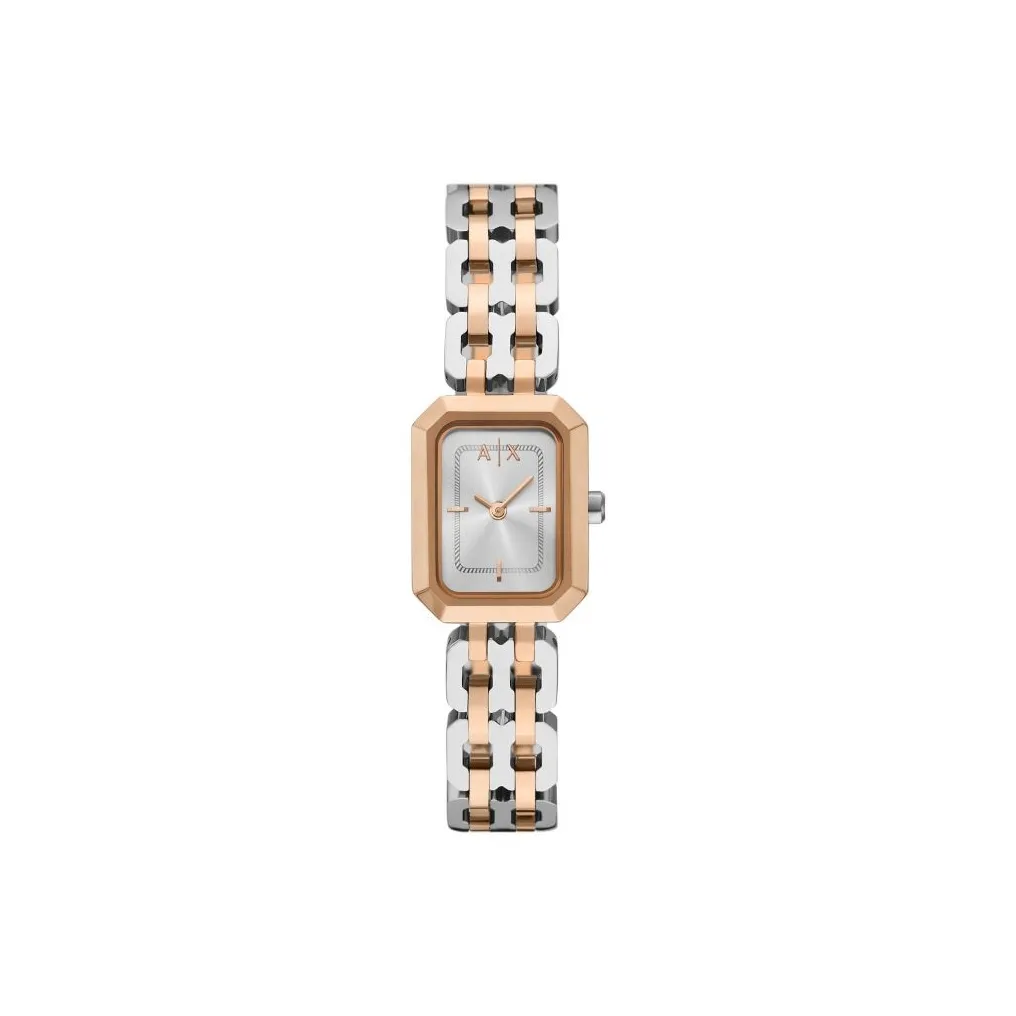 ARMANI EXCHANGE AE ARMANI Women's Watch Кварцевый механизм Нержавеющая сталь Ремешок Серебристый циферблат