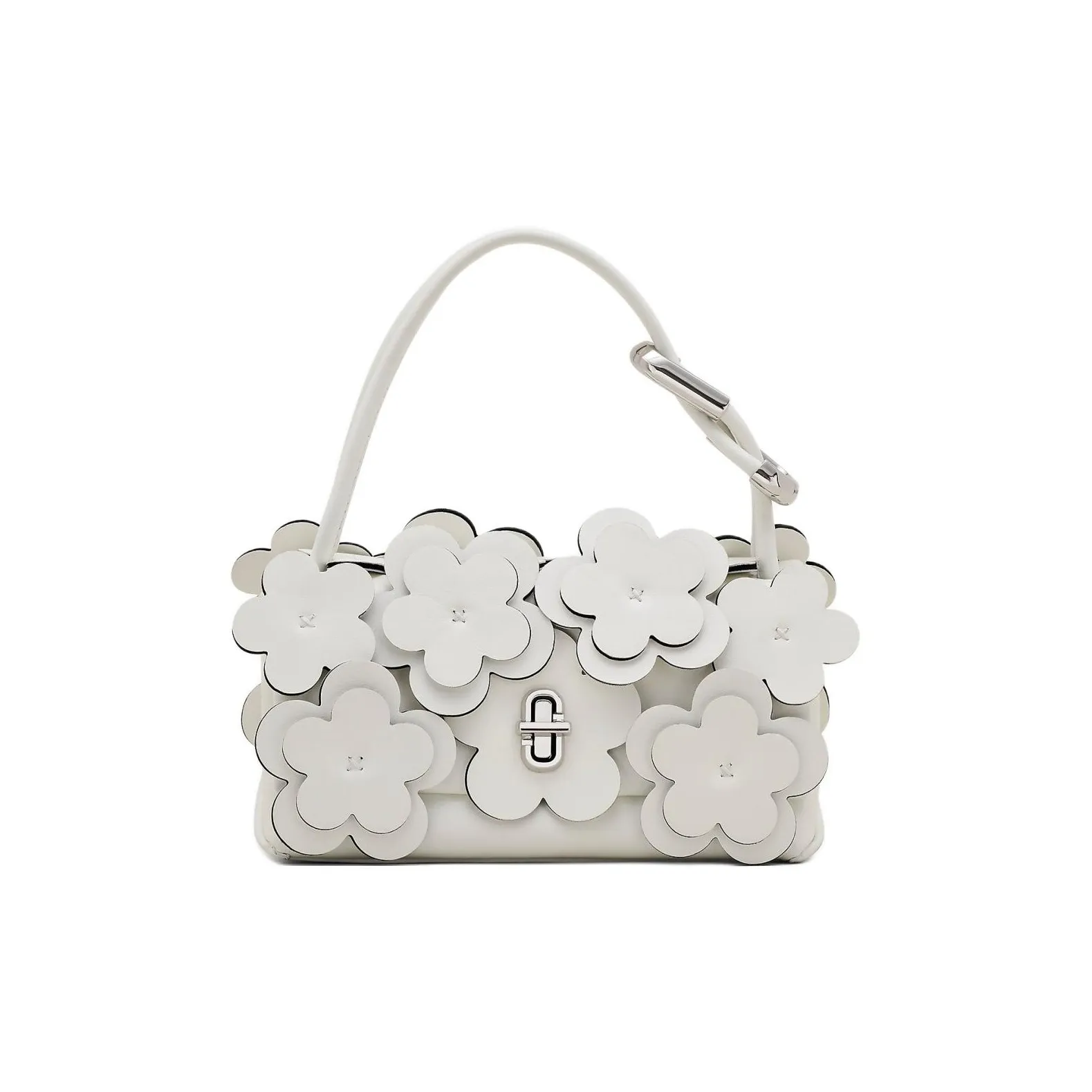 MARC JACOBS Leather Handbag Mini Women's White