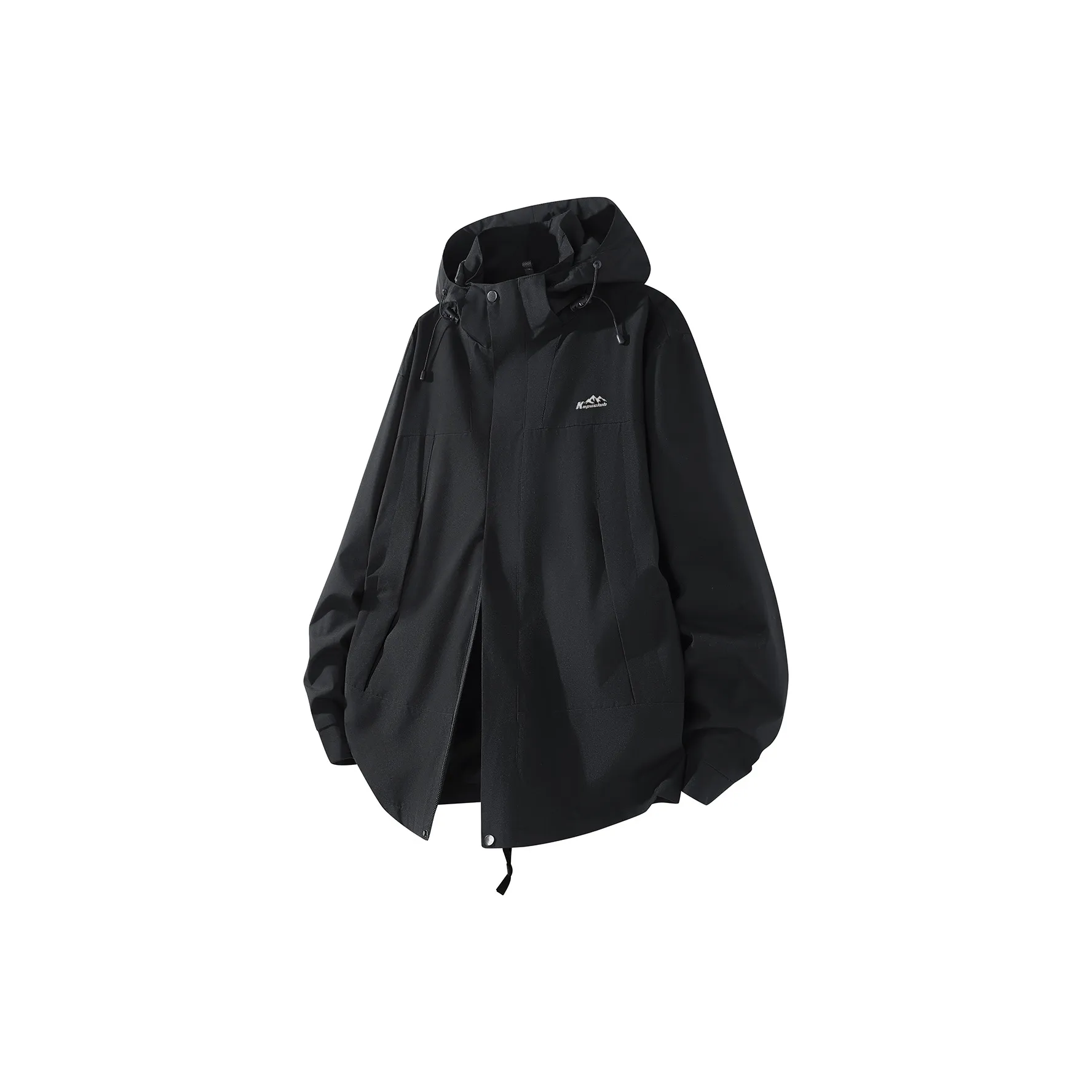 Kepu Waterproof And Windproof To Keep Warm Windbreaker Jacket Unisex Black
