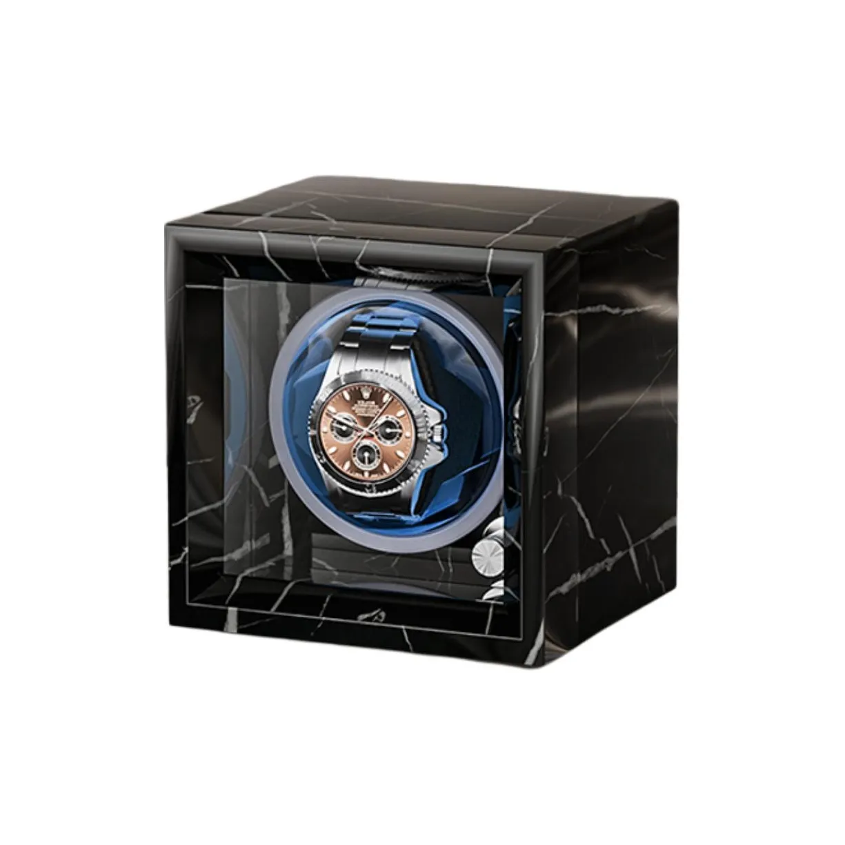 Brilliant Marble Texture Collection Watch Winder Одно отделение для часов 2 слота для часов 4 слота для часов черный