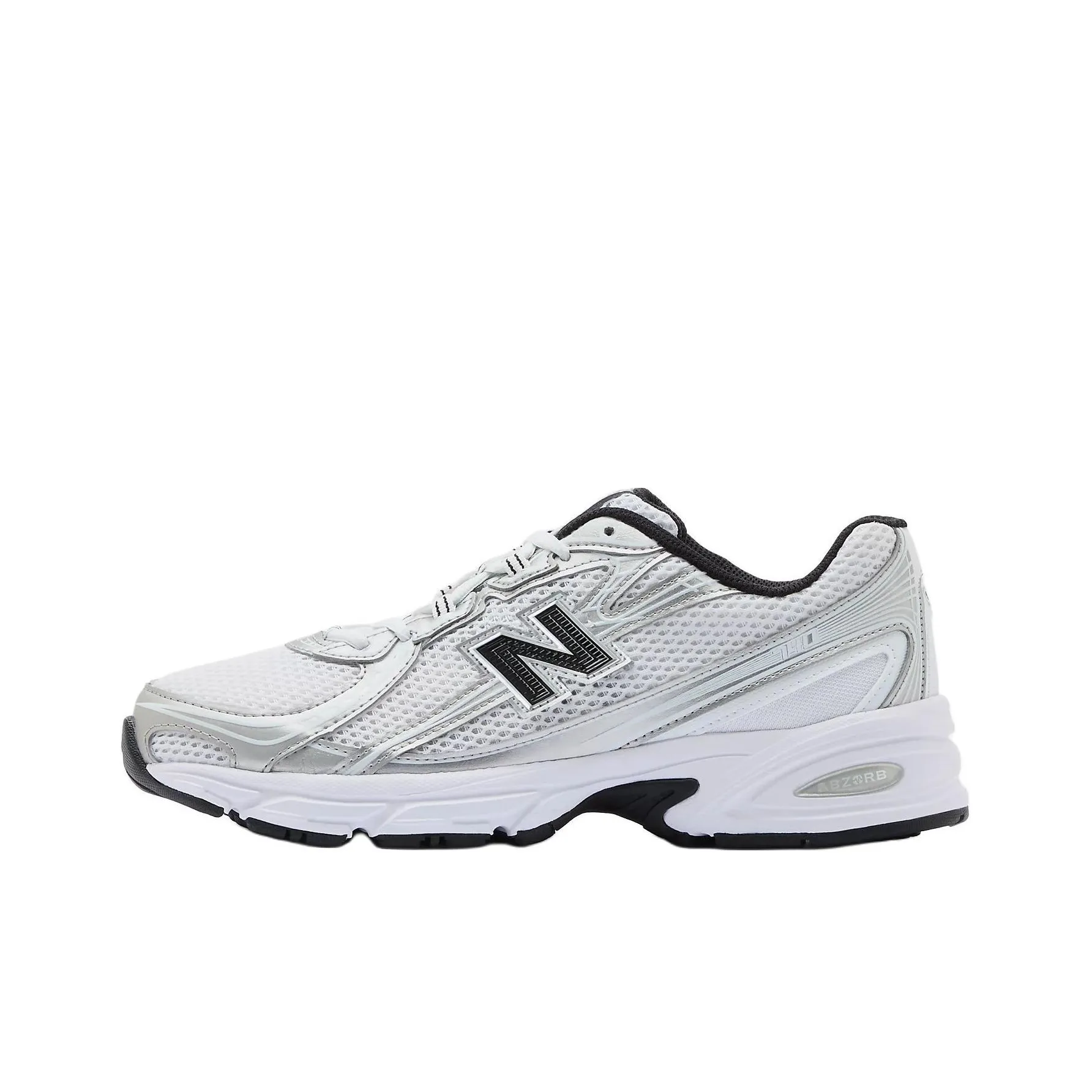 New Balance NB 740 Устойчивый к истиранию Низкий Топ Повседневная Городская Коммутерская Беговая Обувь Унисекс Белый
