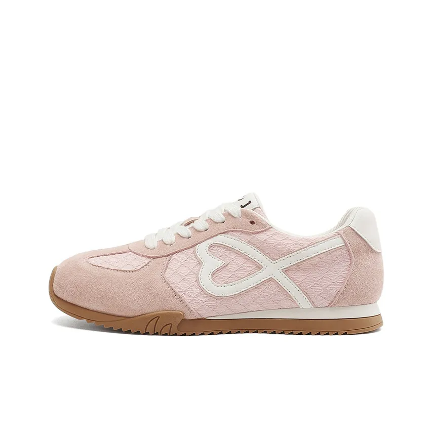 JOSINY Spring Versatile Sporty Style Soft-Sole Skateboard Shoes Fashion Lightweight Casual Shoes Women's Light Pink