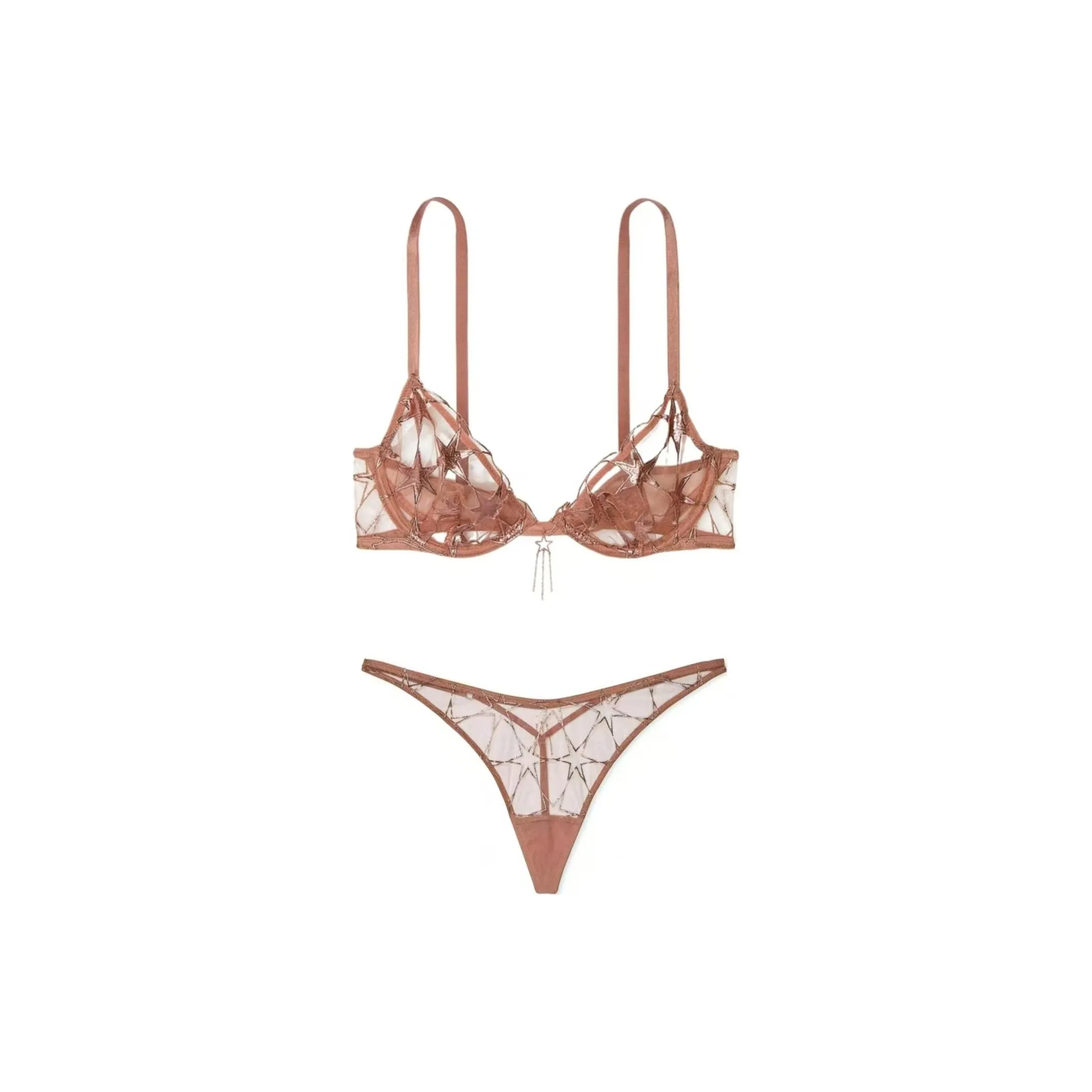 Victoria's Secret Комплект нижнего белья для женщин коричневый