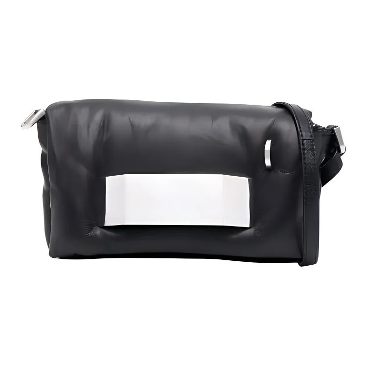 RICK OWENS/RO Lambskin Shoulder Bag, Crossbody Bag Women's Black