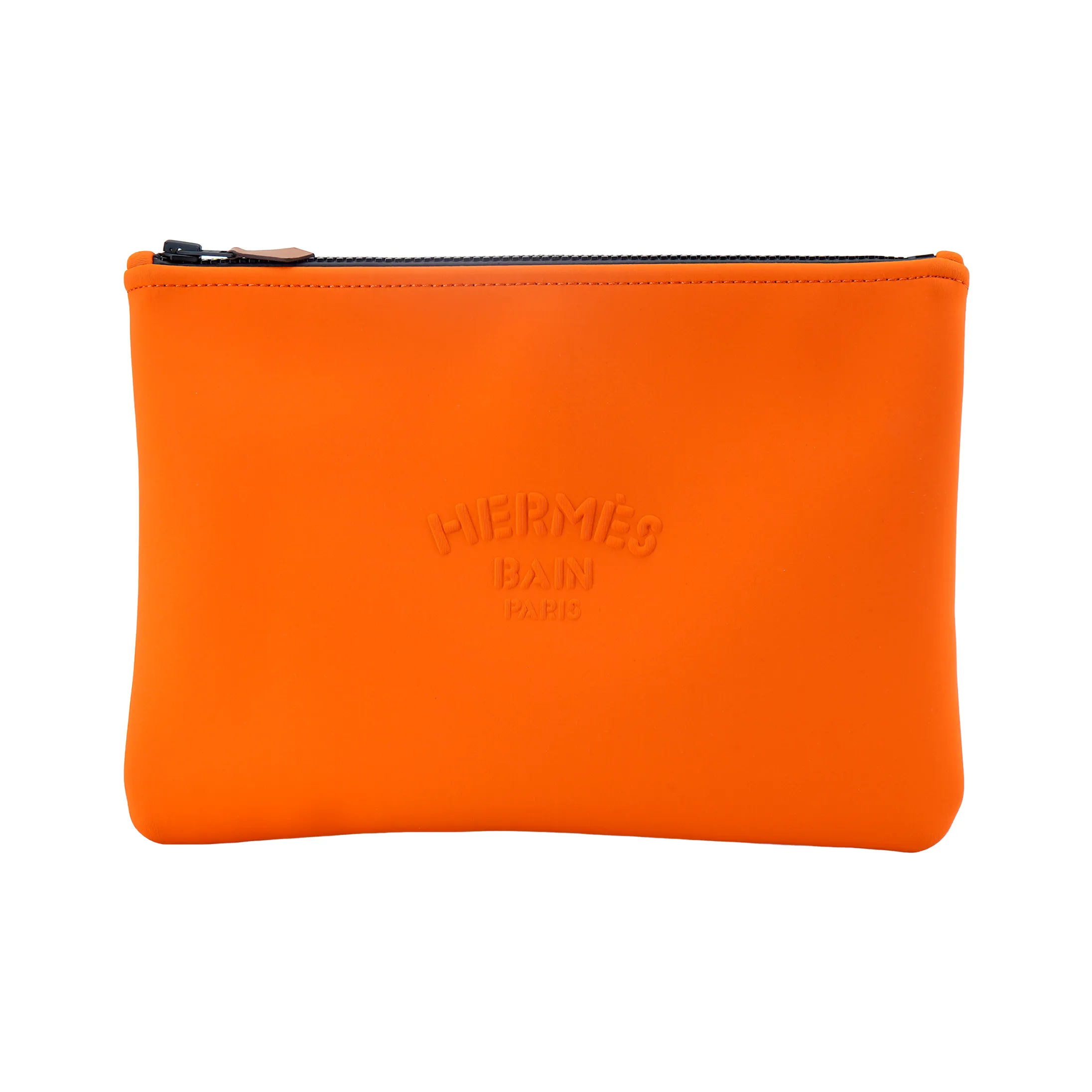 HERMES Neobain Полиамид Клатч Средний Женский Оранжевый