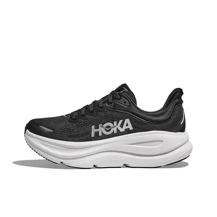 HOKA ONE ONE Bondi 9 Slip-resistant Abrasion-resistant Low Top Обувь для бега на длинные дистанции Женская Черная