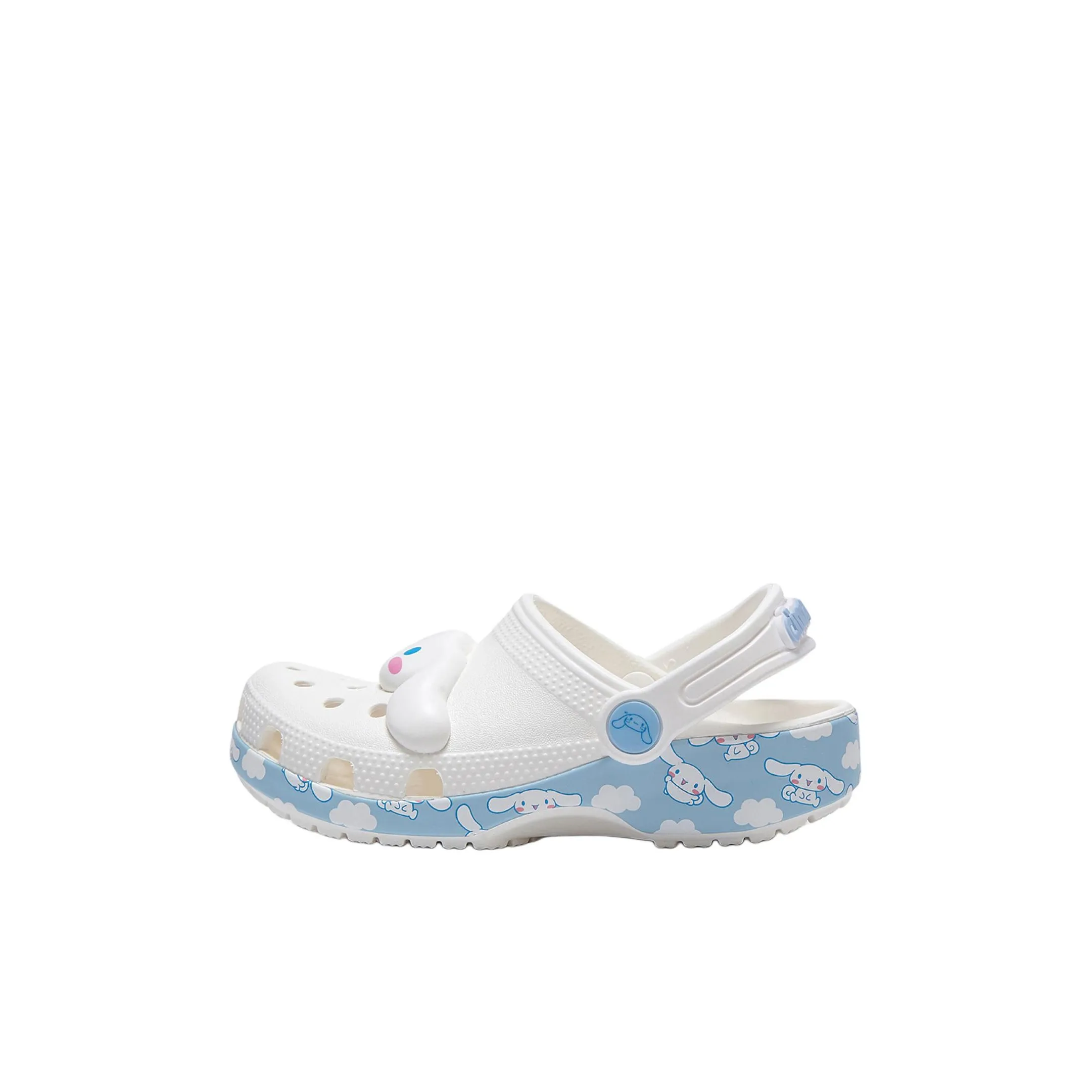 Hello Kitty x Crocs Классическая сандалия Slip-resistant и устойчивая к истиранию Низкий топ Детские сандалии Синий Белый Детские