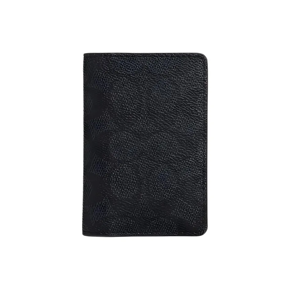 COACH Покрытый холст Картхолдер Мужской Угольный Черный