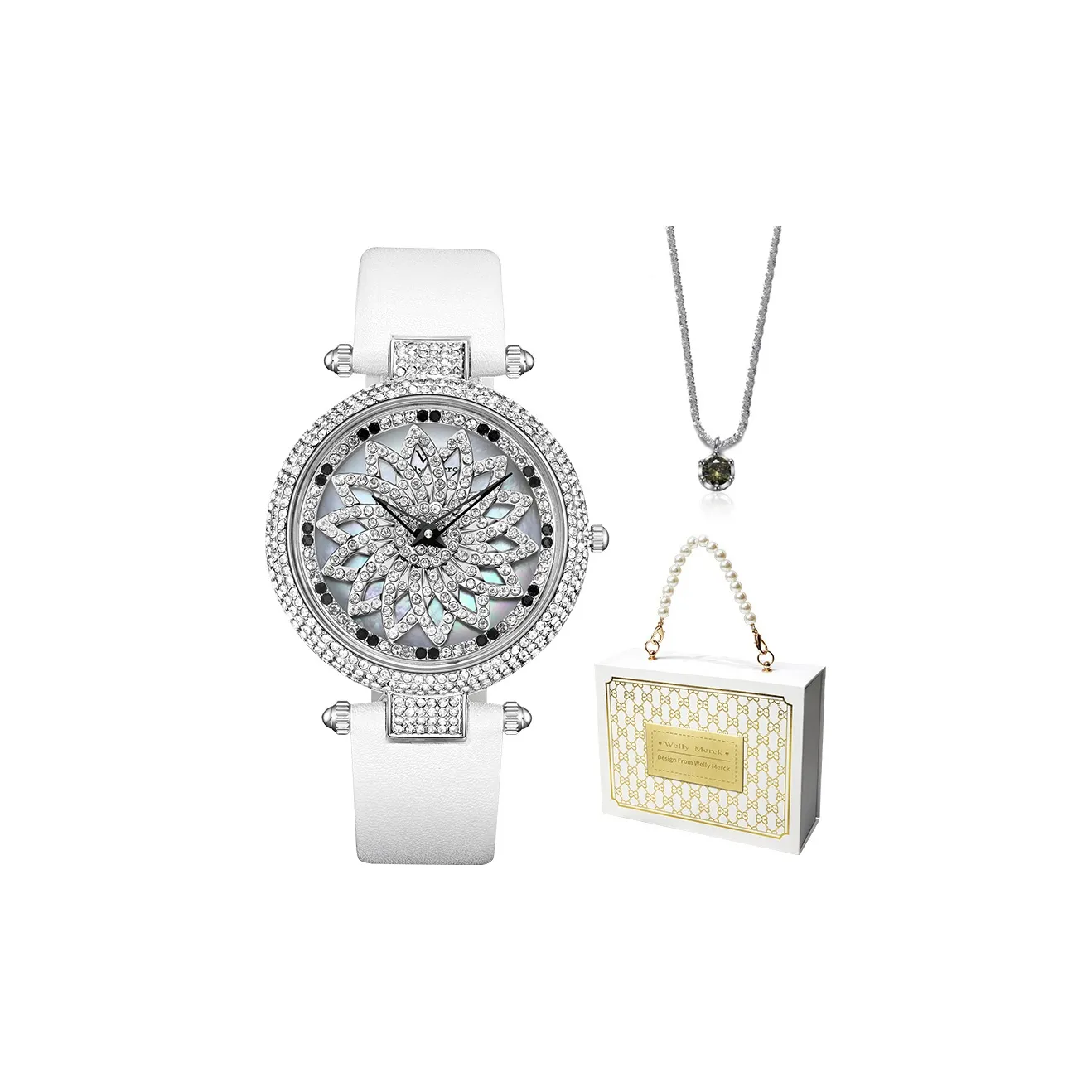 Welly Merck Кварцевый Movement Женские Часы 37mm*11,5mm*18mm Серебряный