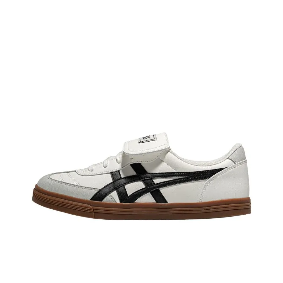 Asics Aaron Anti Slip Wear Resistant Low Top Skateboard Shoes Unisex White
