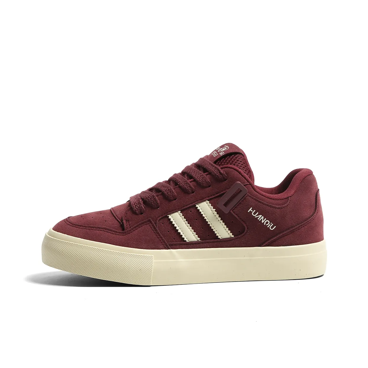 HUANQIU Slip Resistant Cushioning Abrasion Resistant Low Top Skateboard Shoes Men's