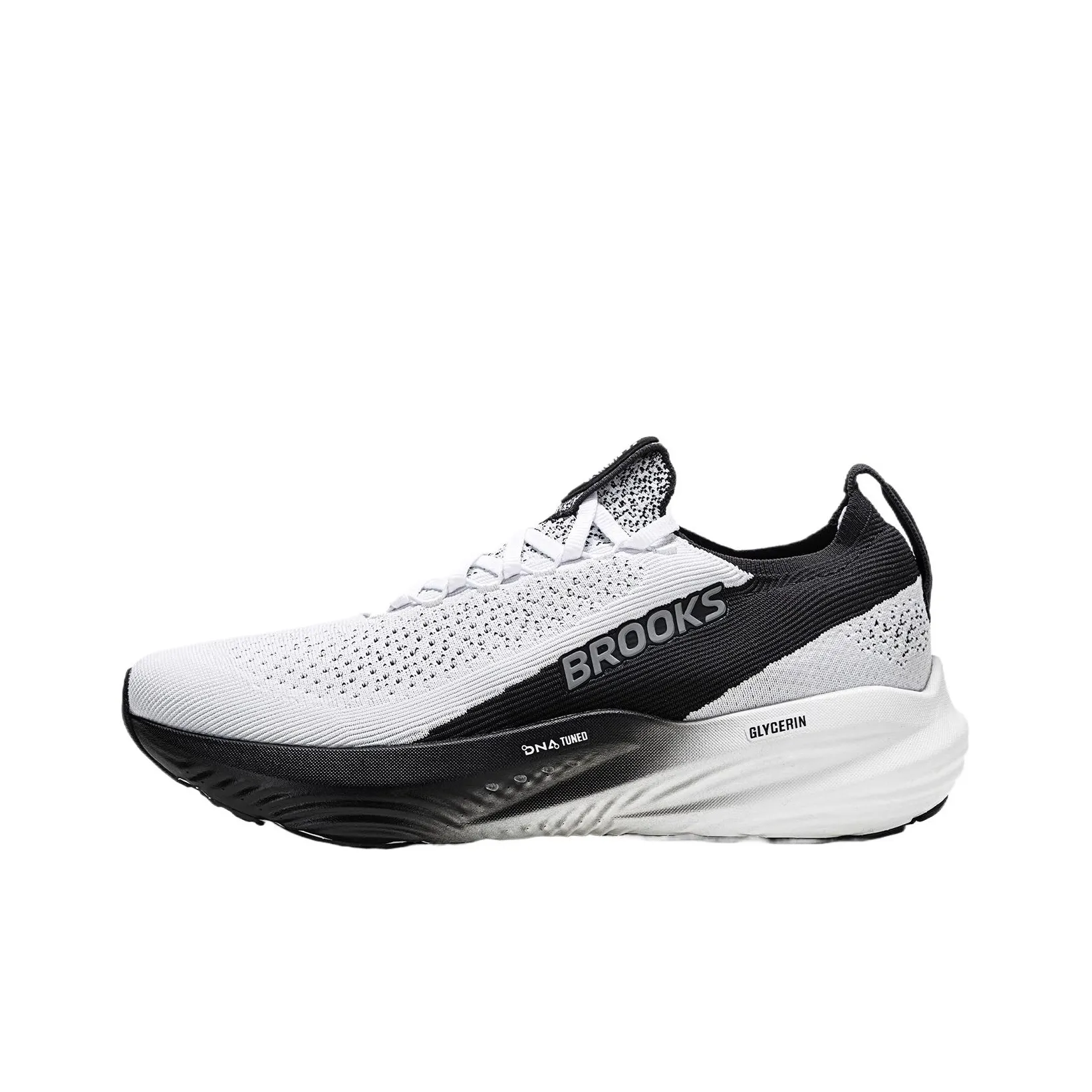 Brooks Cushioned Wear-Resistant Coverage Low-Top Running Shoes Unisex White