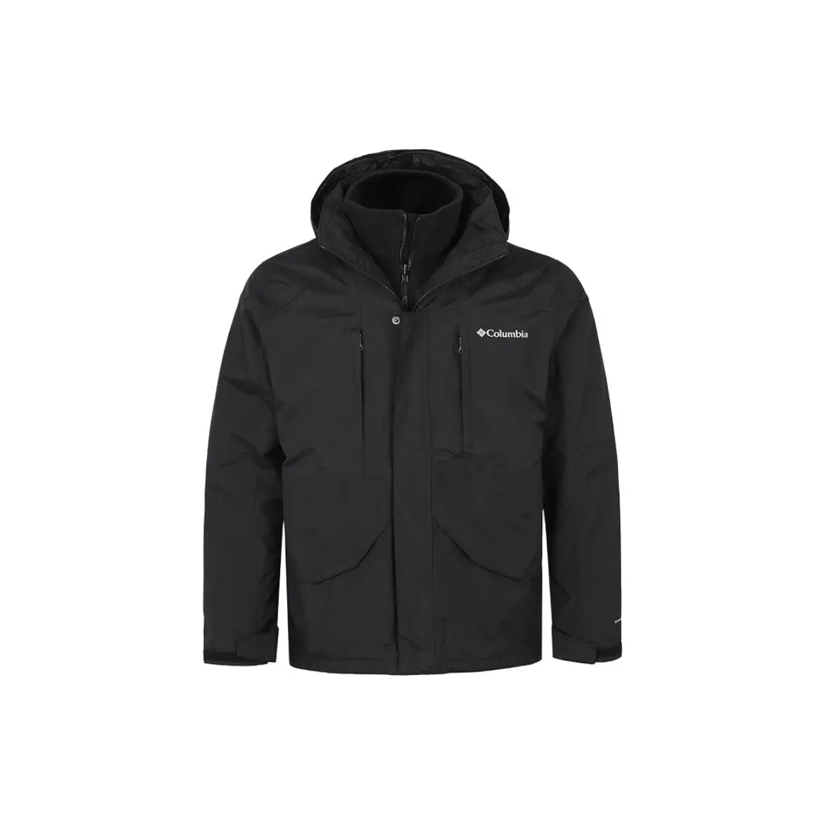 Columbia совместный бренд Высокогорные восхождения Водонепроницаемый Ветрозащитный Термический и Дышащий Ветровка Мужской Черный